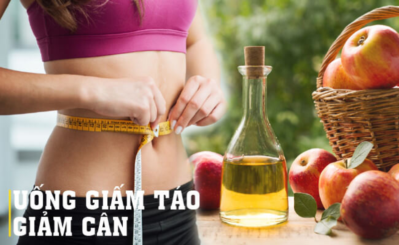 giảm cân bằng giấm táo